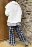 Finnick Luxury Faux Fur Waterfall Jacket French Ivory /50 =